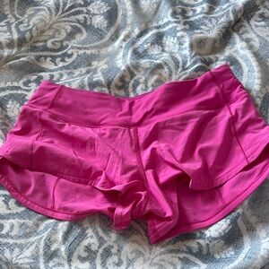 lululemon athletica Bright Pink Athletic Shorts